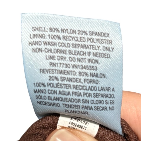 SHADE & SHORE - NWT - SIZE 12/14 - RICH BROWN - STYLE: THE HIGH LEG CHEEKY B5 - Picture 8 of 10